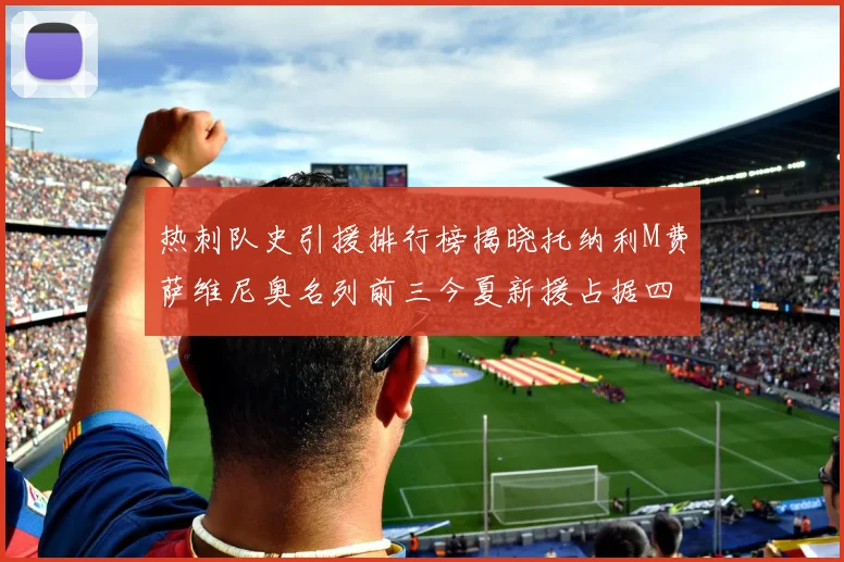 热刺队史引援排行榜揭晓托纳利M费萨维尼奥名列前三今夏新援占据四席
